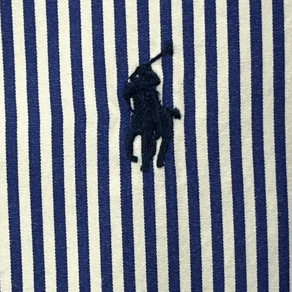 Ralph Lauren Men's Shirt Size XL Blue/White Striped Button Up Long Sleeve - Picture 4 of 10